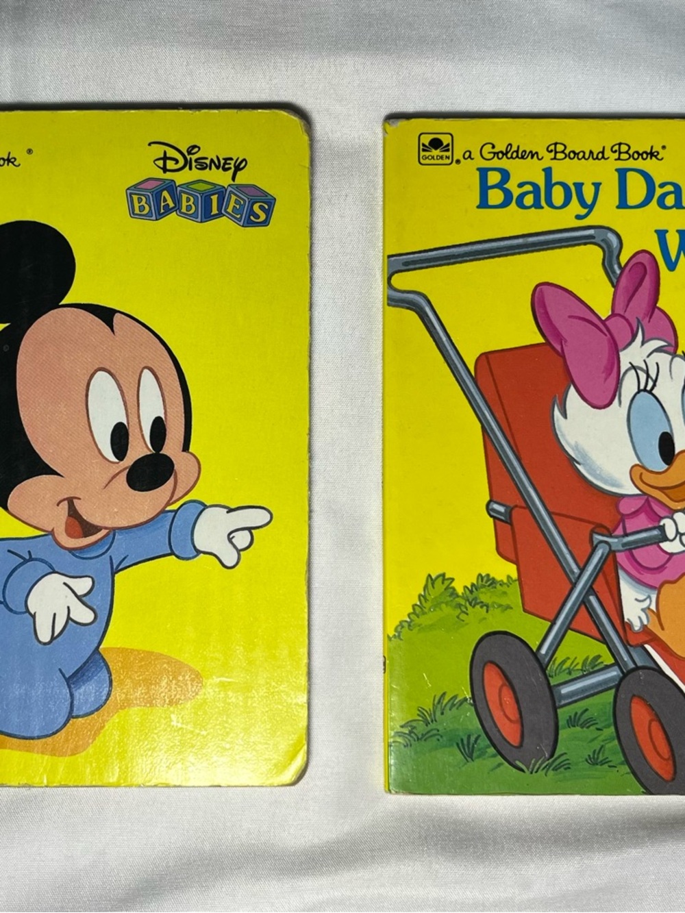 Vintage Disney Babies Mickey Mouse Daisy Duck Board Books Lot 1986 1991